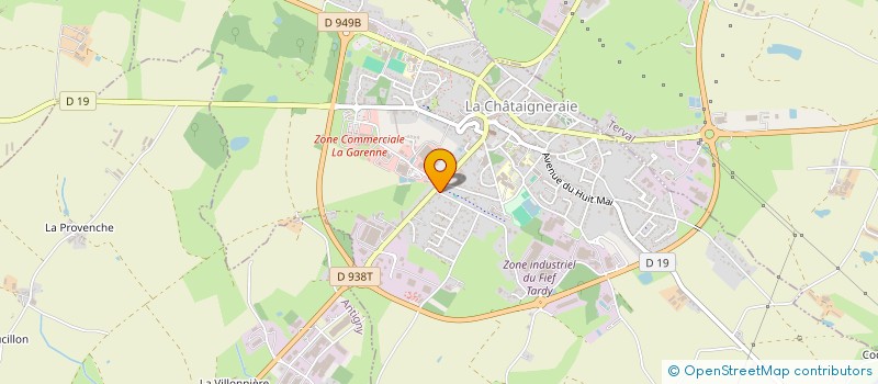 localisation de l'entreprise MONSIEUR MORGAN BARBEREAU  LA CHATAIGNERAIE