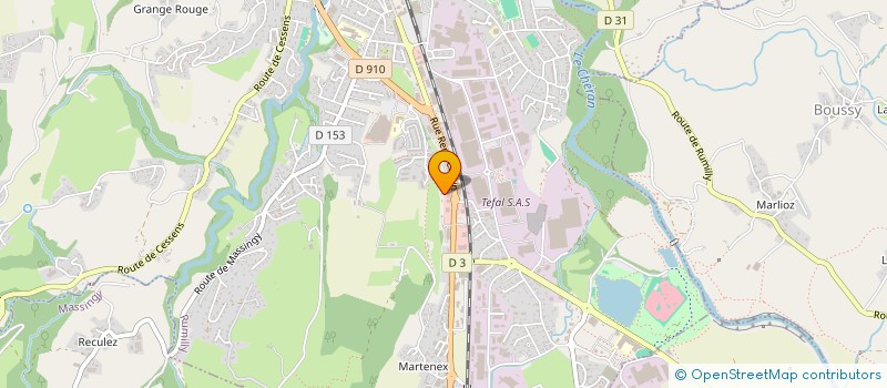 localisation de l'entreprise MONSIEUR MORGAN BAUD  RUMILLY