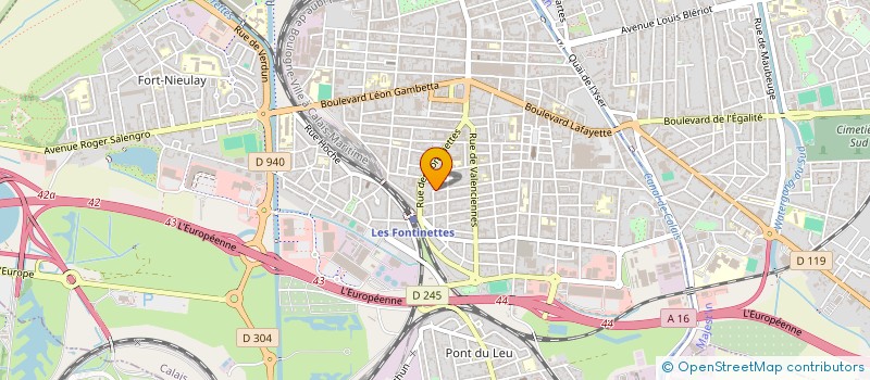 localisation de l'entreprise MONSIEUR MORGAN BENOIT  CALAIS