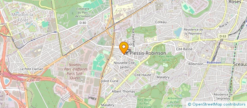 localisation de l'entreprise MONSIEUR MORGAN BERSOT  LE PLESSIS-ROBINSON