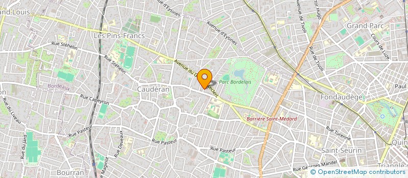 localisation de l'entreprise MONSIEUR MORGAN BERTHEZENE  BORDEAUX