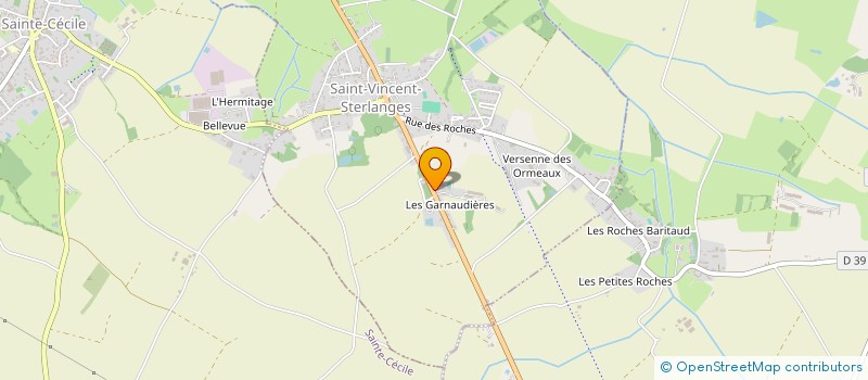 localisation de l'entreprise MONSIEUR MORGAN BILLAUDEAU  SAINT-VINCENT-STERLANGES