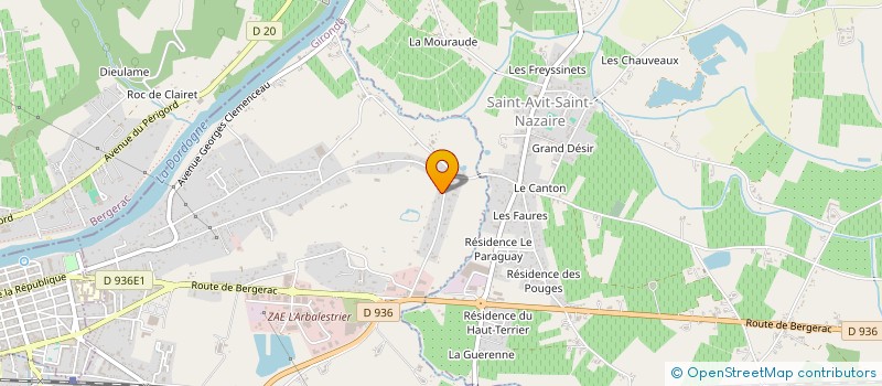 localisation de l'entreprise MONSIEUR MORGAN BOULNEMOUR  PINEUILH