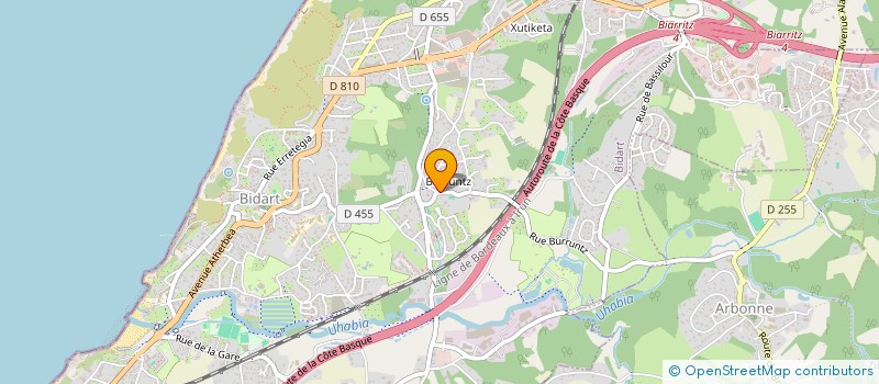 localisation de l'entreprise MONSIEUR MORGAN BOUTHERIN  BIDART