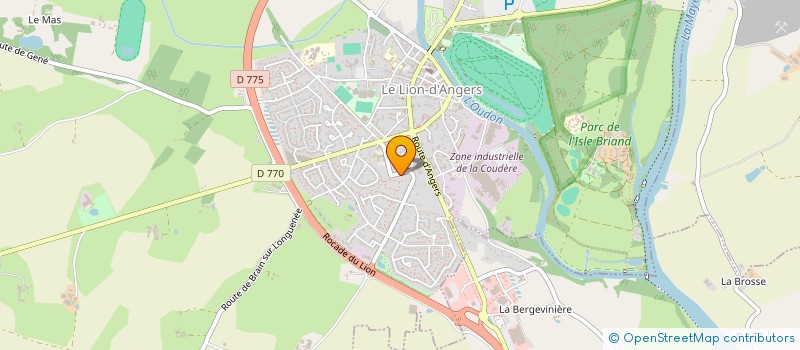 localisation de l'entreprise MONSIEUR MORGAN BRICHE à LE LION D'ANGERS