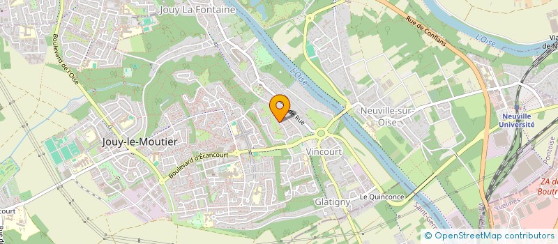 localisation de l'entreprise MONSIEUR MORGAN CANIVET  JOUY-LE-MOUTIER