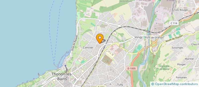 localisation de l'entreprise MONSIEUR MORGAN CARDINAUD  THONON-LES-BAINS