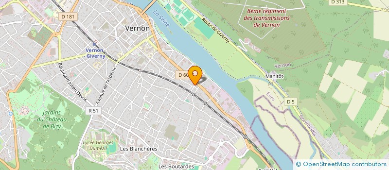 localisation de l'entreprise MONSIEUR MORGAN CARTIER  VERNON