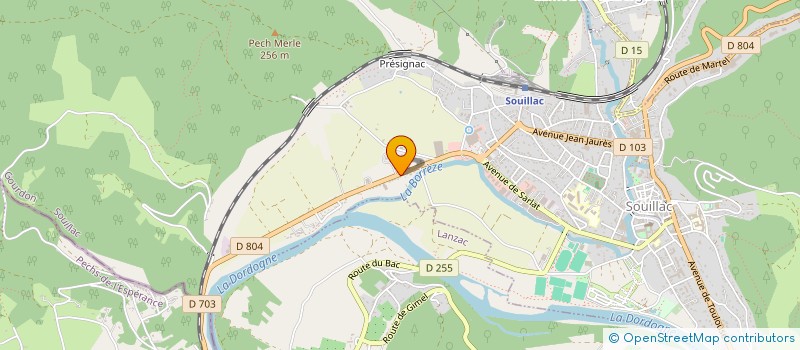 localisation de l'entreprise MONSIEUR MORGAN CASANOVA  SOUILLAC