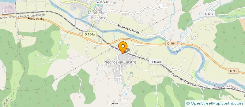 localisation de l'entreprise MONSIEUR MORGAN CHAREYRE  PIEGROS-LA-CLASTRE