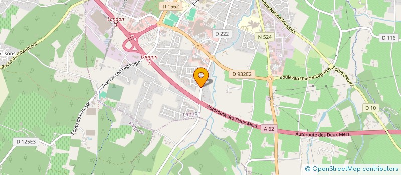 localisation de l'entreprise MONSIEUR MORGAN CHAUVEL  LANGON