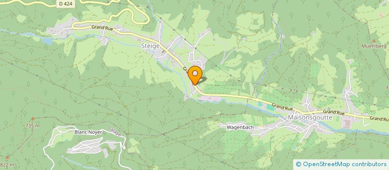 localisation de l'entreprise MONSIEUR MORGAN CHAZE  STEIGE