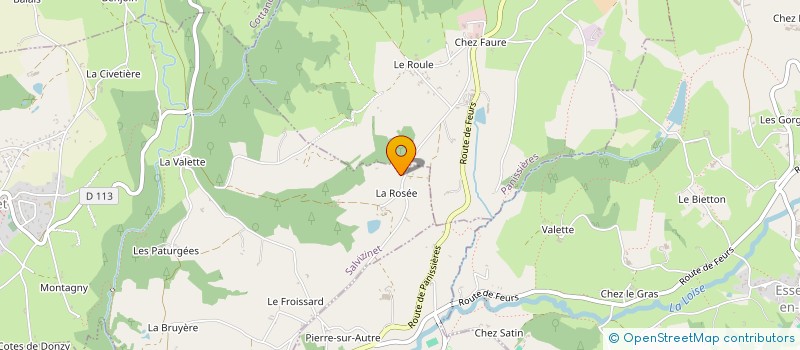 localisation de l'entreprise MONSIEUR MORGAN CORROYER  SALVIZINET