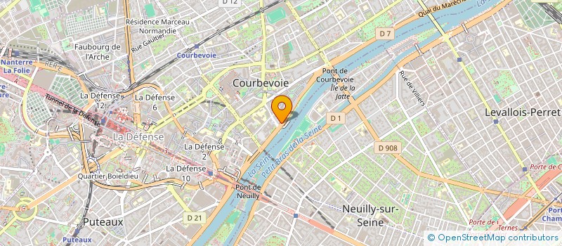 localisation de l'entreprise MONSIEUR MORGAN DANU à COURBEVOIE