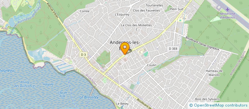 localisation de l'entreprise MONSIEUR MORGAN DELAME à ANDERNOS-LES-BAINS