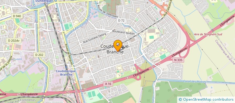 localisation de l'entreprise MONSIEUR MORGAN DELVAR  COUDEKERQUE-BRANCHE