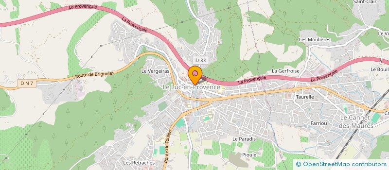 localisation de l'entreprise MONSIEUR MORGAN DENIEL  LE CANNET-DES-MAURES