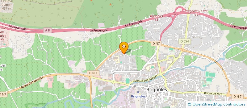 localisation de l'entreprise MONSIEUR MORGAN DUBOST  BRIGNOLES