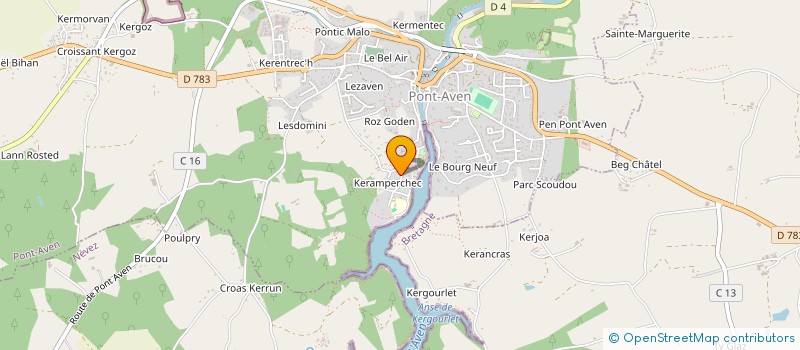 localisation de l'entreprise MONSIEUR MORGAN DUIGOU  PONT-AVEN