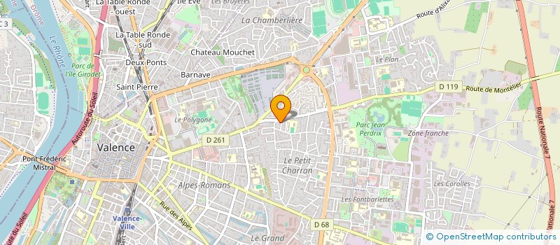 localisation de l'entreprise MONSIEUR MORGAN DUMAS à VALENCE
