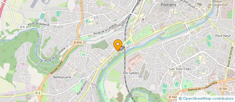 localisation de l'entreprise MONSIEUR MORGAN FRANCK  POITIERS