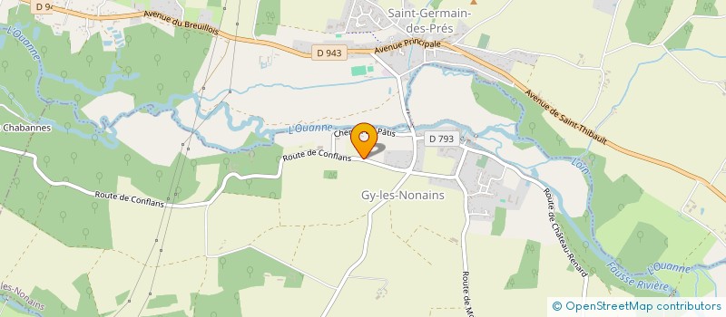 localisation de l'entreprise MONSIEUR MORGAN GALLET à GY-LES-NONAINS