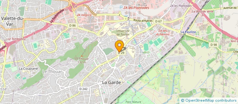 localisation de l'entreprise MONSIEUR MORGAN GONDRAN  LA GARDE