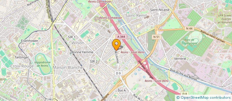 localisation de l'entreprise MONSIEUR MORGAN HALLAINE  REIMS