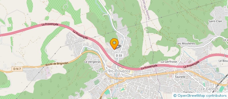 localisation de l'entreprise MONSIEUR MORGAN HAUTCHAMP  LE LUC