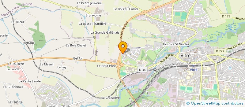 localisation de l'entreprise MONSIEUR MORGAN JULIEN  VITRE