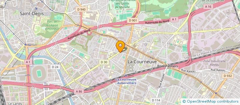 localisation de l'entreprise MONSIEUR MORGAN KERNANE à LA COURNEUVE