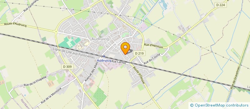 localisation de l'entreprise MONSIEUR MORGAN LABRE  AUDRUICQ