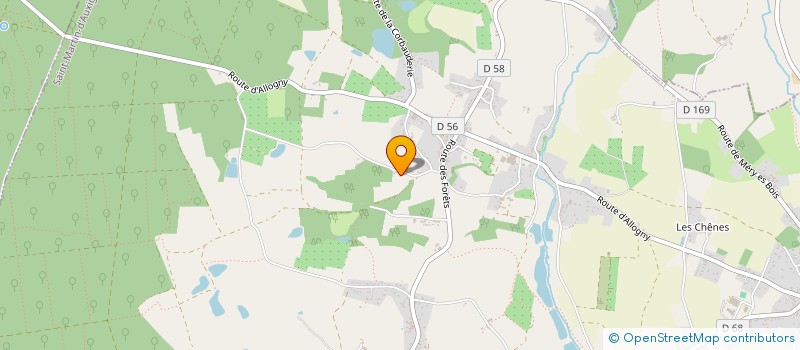 localisation de l'entreprise MONSIEUR MORGAN LAPERCHE  SAINT-MARTIN-D'AUXIGNY