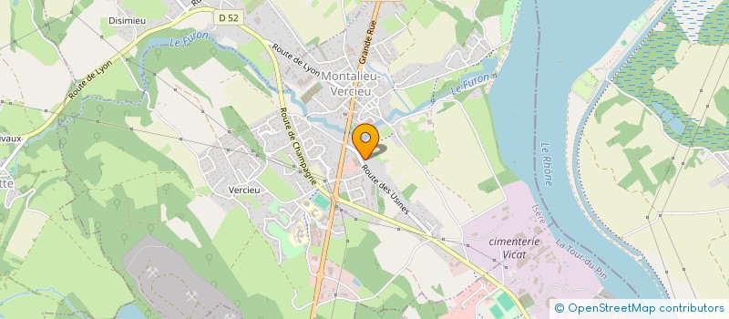 localisation de l'entreprise MONSIEUR MORGAN LAROCHE  MONTALIEU-VERCIEU