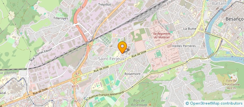 localisation de l'entreprise MONSIEUR MORGAN LE DELLIOU  BESANCON