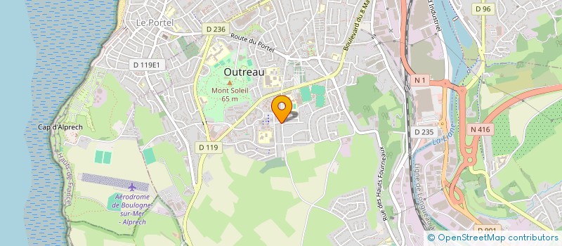 localisation de l'entreprise MONSIEUR MORGAN LEGAGNEUR  OUTREAU