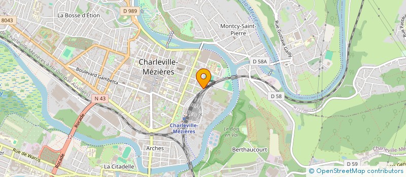 localisation de l'entreprise MONSIEUR MORGAN LOISEAU  CHARLEVILLE-MEZIERES