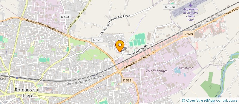 localisation de l'entreprise MONSIEUR MORGAN LORIEUL  ROMANS-SUR-ISERE