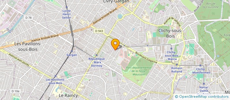 localisation de l'entreprise MONSIEUR MORGAN LUIS DA ROCHA SOUSA à CLICHY-SOUS-BOIS