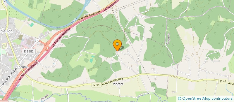 localisation de l'entreprise MONSIEUR MORGAN MARIETTE  NEUVIC