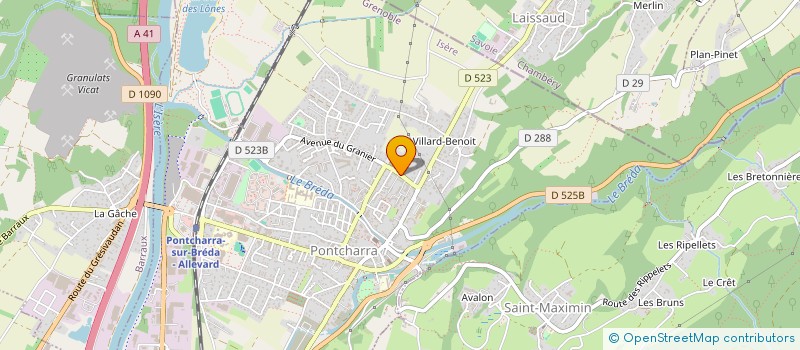 localisation de l'entreprise MONSIEUR MORGAN MARTINET  PONTCHARRA