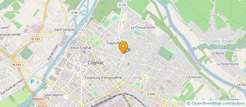 localisation de l'entreprise MONSIEUR MORGAN MASSON à COGNAC