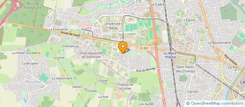 localisation de l'entreprise MONSIEUR MORGAN MAURIN  LE MANS