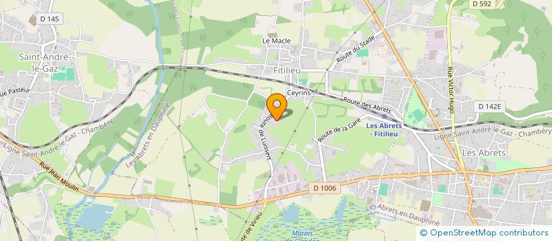 localisation de l'entreprise MONSIEUR MORGAN MELLARD BONY  LES ABRETS-EN-DAUPHINE