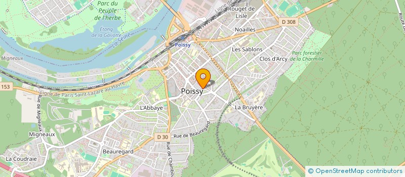 localisation de l'entreprise MONSIEUR MORGAN MOREAU  POISSY