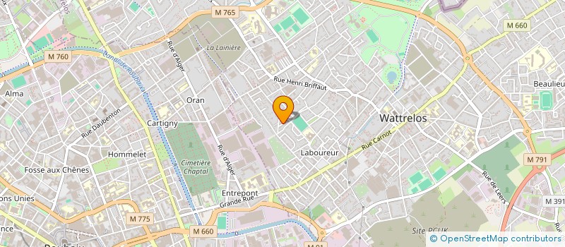 localisation de l'entreprise MONSIEUR MORGAN MORELLO  WATTRELOS