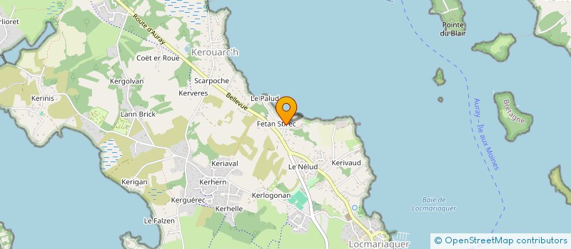 localisation de l'entreprise MONSIEUR MORGAN MORGAN AUDIC à LOCMARIAQUER