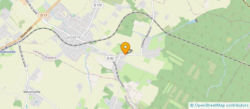 localisation de l'entreprise MONSIEUR MORGAN NICOLAS  LASSERRE-PRADERE