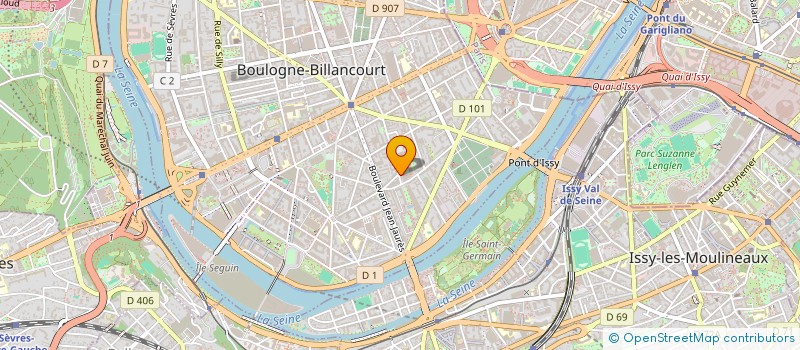 localisation de l'entreprise MONSIEUR MORGAN PERON GAUDIN à BOULOGNE-BILLANCOURT