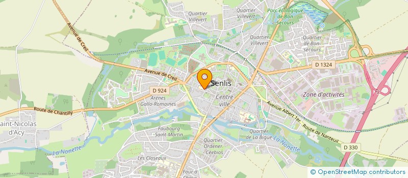 localisation de l'entreprise MONSIEUR MORGAN PICARD  SENLIS